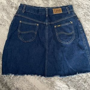 Lee high waisted jean skirt